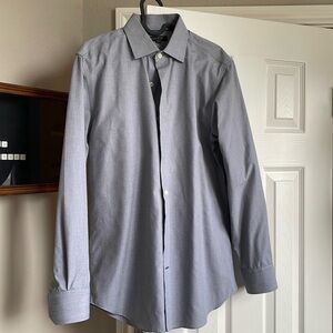 Banana republic non-slim fit small, gray, button-down shirt
